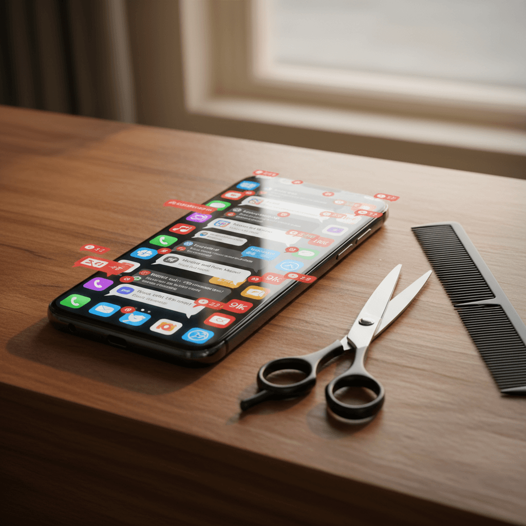 Telefon z zalewem wiadomości